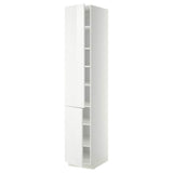 METOD high cabinet with shelves/2 doors, white/Ringhult white, 40x60x220 cm
