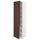 METOD high cabinet with shelves/2 doors, white/Sinarp brown, 60.0x220.0x60.0 cm
