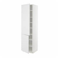 METOD - High cabinet with shelves/2 doors, white/Stensund white, 60x60x220 cm - best price from Maltashopper.com 39469666