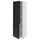 METOD - METOD High cabinet with shelves/2 doors, white/Upplöv matt anthracite, 60x60x200 cm