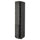 METOD high cabinet with shelves/2 doors, black/Kalhyttan dark grey concrete effect