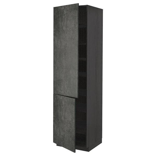 METOD - Tall cabinet with shelves/2 doors , 60x60x220 cm