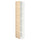 METOD - METOD High cabinet with shelves, white/Askersund light ash effect, 40x37x200 cm