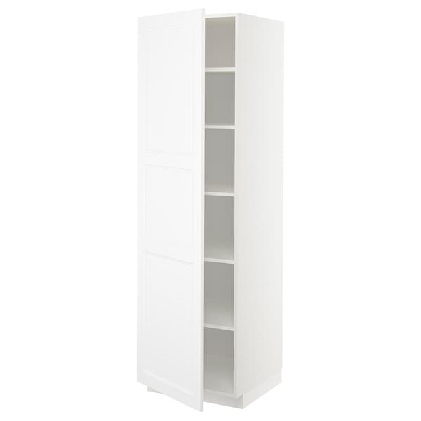 Ikea METOD - High cabinet with shelves, white/Axstad matt white, 60x60x200 cm