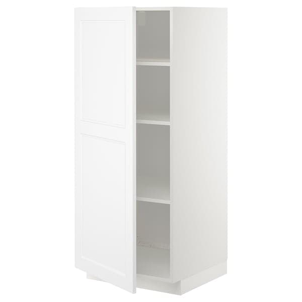 METOD - High cabinet with shelves, white/Axstad matt white, 60x60x140 cm - best price from Maltashopper.com 69454550