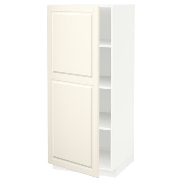 Ikea METOD - High cabinet with shelves, white/Bodbyn off-white, 60x60x140 cm