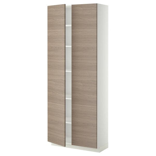 METOD - Tall cabinet with shelves, 80x37x200 cm - best price from Maltashopper.com 39458408