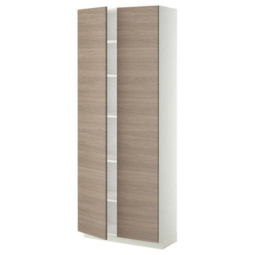 METOD - Tall cabinet with shelves, 80x37x200 cm