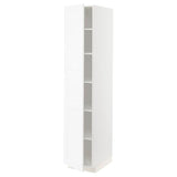 METOD high cabinet with shelves, white Enköping/white wood effect, 40x60x200 cm