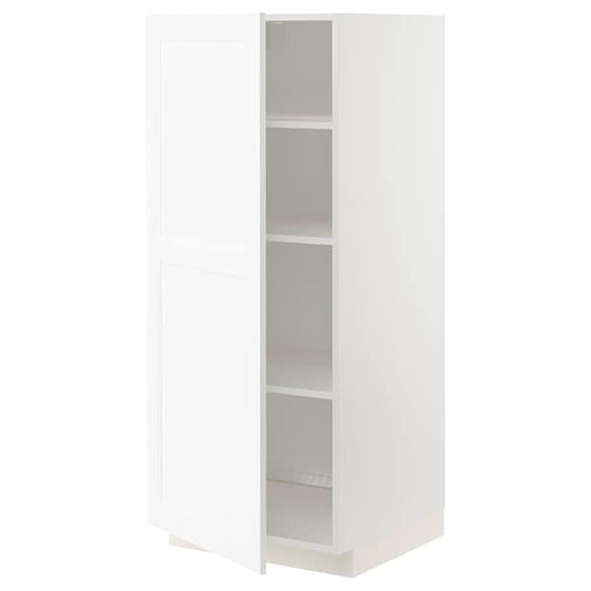 Ikea METOD - High cabinet with shelves, white Enköping/white wood effect, 60x60x140 cm