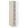METOD high cabinet with shelves, white/Havstorp beige, 60x60x200 cm