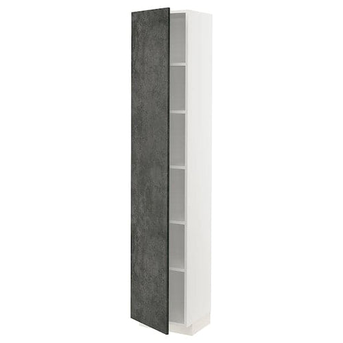 METOD - Tall cabinet with shelves, 40x37x200 cm