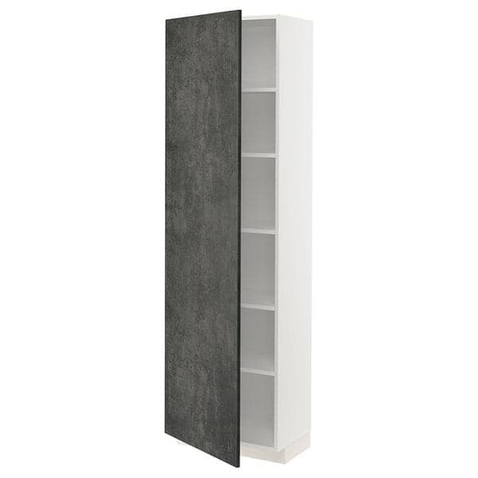 METOD - Tall cabinet with shelves , 60x37x200 cm - best price from Maltashopper.com 19458329