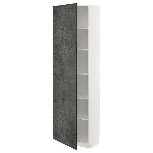 METOD - Tall cabinet with shelves , 60x37x200 cm