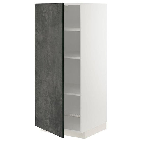 METOD - Tall cabinet with shelves ,