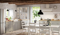 METOD - High cabinet with shelves, white/Lerhyttan light grey, 80x37x200 cm - best price from Maltashopper.com 59458756
