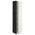 METOD - METOD High cabinet with shelves, white/Lerhyttan black stained, 40x60x200 cm