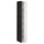 METOD - METOD High cabinet with shelves, white/Lerhyttan black stained, 40x37x200 cm