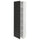 METOD - METOD High cabinet with shelves, white/Nickebo matt anthracite, 60x37x200 cm