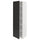 METOD - METOD High cabinet with shelves, white/Nickebo matt anthracite, 60x60x200 cm