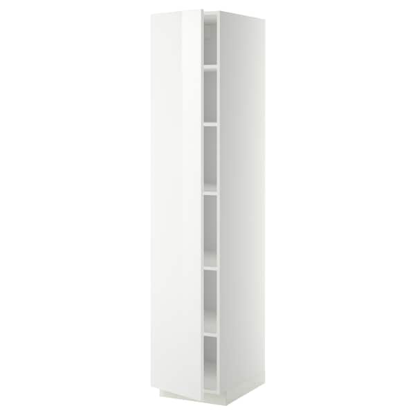 METOD - High cabinet with shelves, white/Ringhult white, 40x60x200 cm - best price from Maltashopper.com 59457144