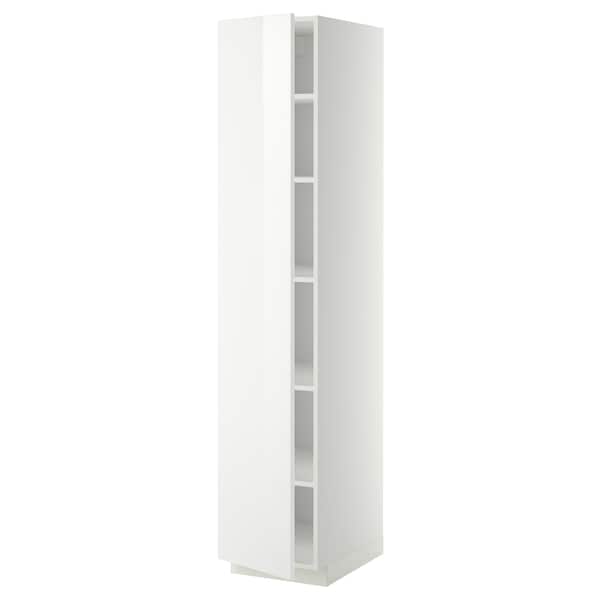 Ikea METOD - High cabinet with shelves, white/Ringhult white, 40x60x200 cm