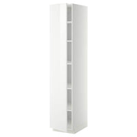 METOD - High cabinet with shelves, white/Ringhult white, 40x60x200 cm - best price from Maltashopper.com 59457144