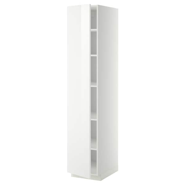 METOD - High cabinet with shelves, white/Ringhult white, 40x60x200 cm