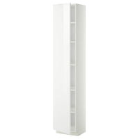 METOD - High cabinet with shelves, white/Ringhult white, 40x37x200 cm - best price from Maltashopper.com 29464508