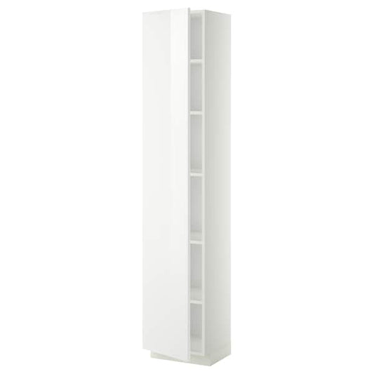 Ikea METOD - High cabinet with shelves, white/Ringhult white, 40x37x200 cm