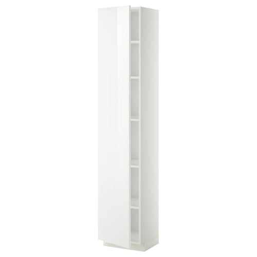 METOD - High cabinet with shelves, white/Ringhult white, 40x37x200 cm