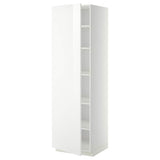 METOD high cabinet with shelves, white/Ringhult white, 60x60x200 cm