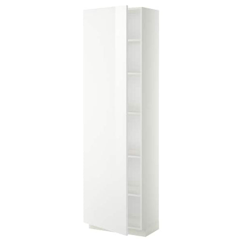 METOD - High cabinet with shelves, white/Ringhult white, 60x37x200 cm