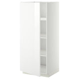 METOD high cabinet with shelves, white/Ringhult white, 60x60x140 cm