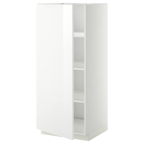 METOD - High cabinet with shelves, white/Ringhult white, 60x60x140 cm