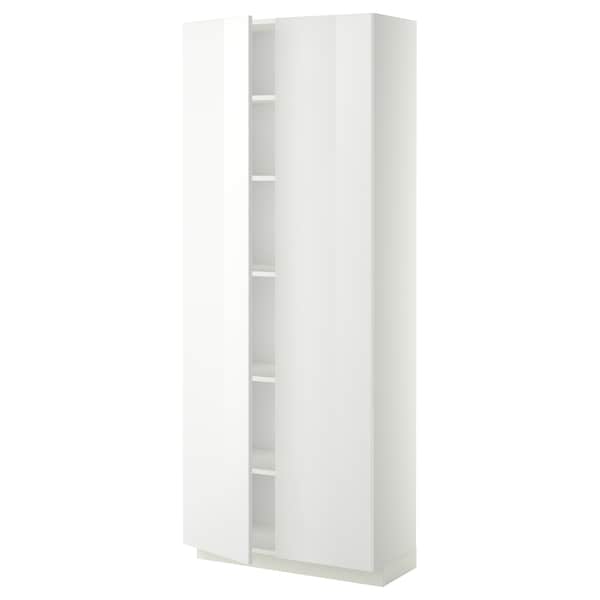 METOD - High cabinet with shelves, white/Ringhult white, 80x37x200 cm - best price from Maltashopper.com 69469542