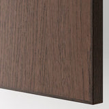 METOD high cabinet with shelves, white/Sinarp brown, 60x37x200 cm