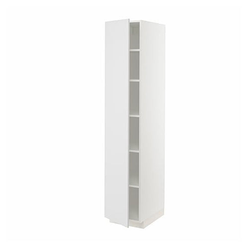 METOD high cabinet with shelves, white/Stensund white, 40x60x200 cm
