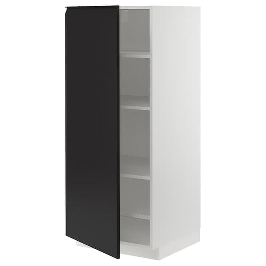Ikea METOD - High cabinet with shelves, white/Upplöv matt anthracite , 60x60x140 cm