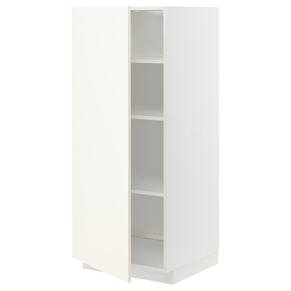 Ikea METOD - High cabinet with shelves, white/Vallstena white, 60x60x140 cm