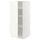 METOD - METOD High cabinet with shelves, white/Vallstena white, 60x60x140 cm