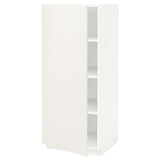 METOD high cabinet with shelves, white/Veddinge white, 60x60x140 cm