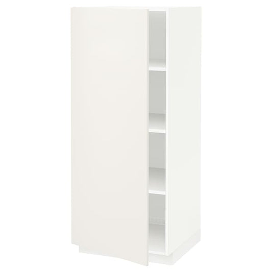 Ikea METOD - High cabinet with shelves, white/Veddinge white, 60x60x140 cm