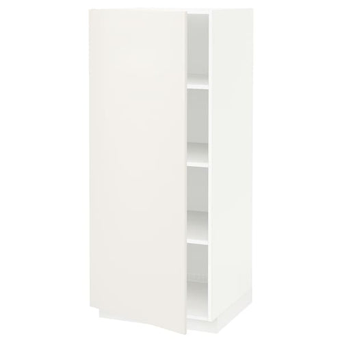 METOD - High cabinet with shelves, white/Veddinge white, 60x60x140 cm