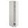 METOD high cabinet w shelves/wire basket, white/Lerhyttan light grey, 60x60x200 cm