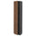 METOD high cabinet with shelves, black Enköping/brown walnut effect