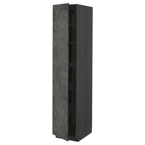 METOD - Tall cabinet with shelves, 40x60x200 cm
