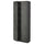 METOD high cabinet with shelves, black/Kalhyttan dark grey concrete effect