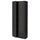 METOD high cabinet with shelves, black/Nickebo matt anthracite