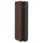 METOD high cabinet with shelves, black/Sinarp brown